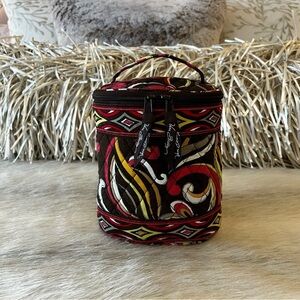 VERA BRADLEY Puccini Cool Keeper Tote Insulated Brown Orange Case Lunch Box Bag